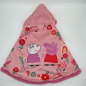 Peppa Pig Pink Hooded Cape for Kids